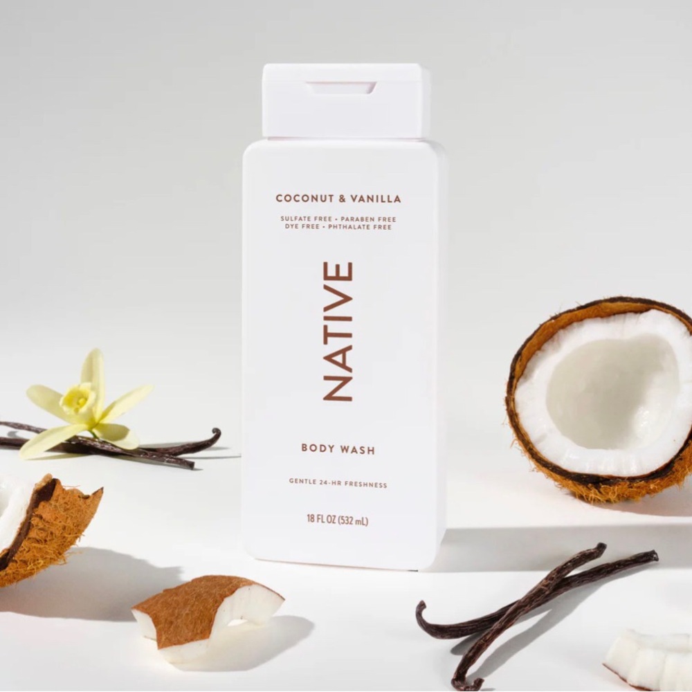 Native Coconut & Vanilla Body Wash – 18 fl oz